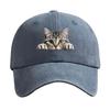 Verstellbare Katzen-Baseballkappe Coole Katze Sonnenhut Modische Wilde Trucker-Kappe Unisex-Stile