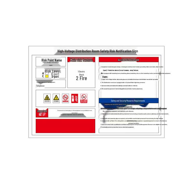 Qianyi Outdoor Safety Warning Sticker
