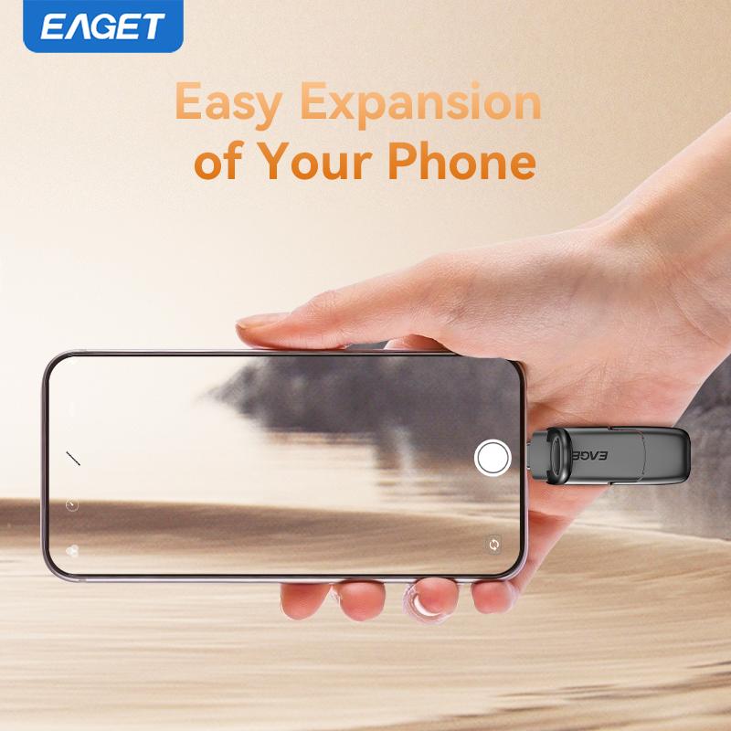 External SSD Solid State, USB 3.2 Type-C Flash Drive Disk, High-Speed Solid State Pen Drive for iPhone 16/15 Android