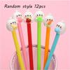 12pcs 0.5mm Cartoon Rabbit Hugging Fruit Gel Pen Creative Stationery Cute Water-based Pen Office Supplies Signature Pen School Season