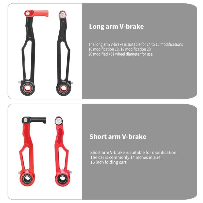 Folding Bike V Brake Light Weight Aluminum Alloy V Brake Clamp Short Arm/Long Arm Bicycles Brake Caliper Cycling Part