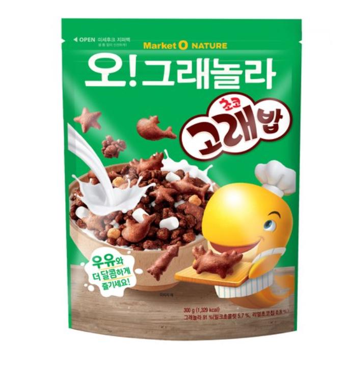 Market O Nature Orion Oh! Granola Choco Whale Snack 300g – Crunchy Chocolate Treat