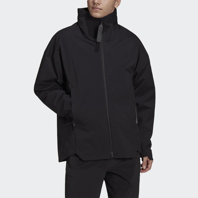 adidas Terrex C Myshelter Rain.RDY Αδιάβροχο Υπαίθριο Μπουφάν με Κουκούλα Ανδρικά Μπουφάν Μαύρο H65700