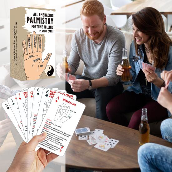 Palmistry Fortune Telling Playing Cards Palmology Theme Fortune-Telling Deck Palm Reading Tarot Cards