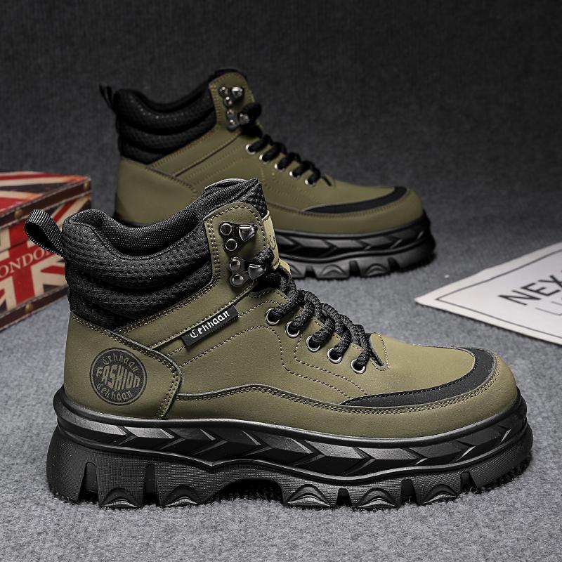 

Мужские повседневные ботинки ML2025 на шнуровке с высоким голенищем 44 армия зеленый