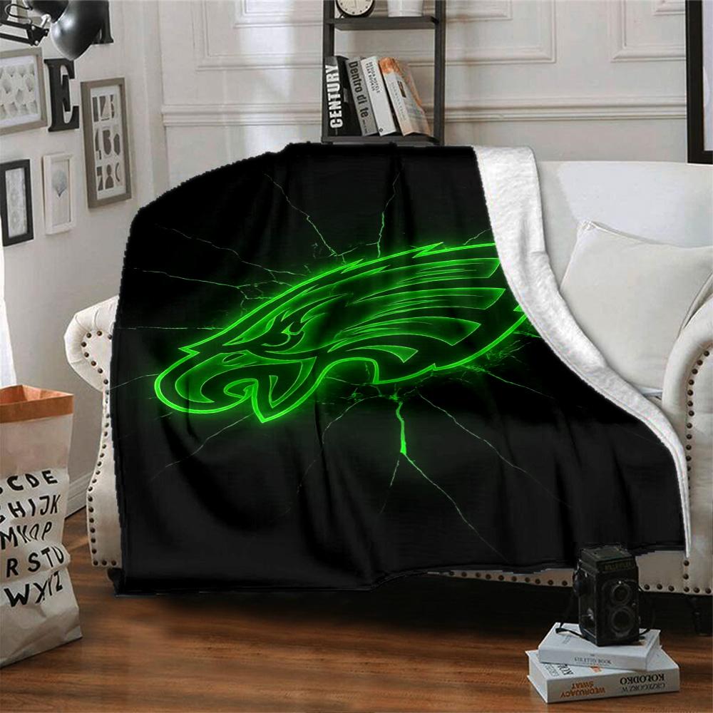 Philadelphia Eagles Blanket Soft Warm Cozy Suitable For Office Bed Livingroom Four Seasons Universal Playful Design