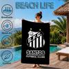 Powerful Football Crest Design Printed Microfiber Beach Towel, Soft And Absorbent, Quick-Dry, Ideal for Summer Travel, Beach Essential, Swimming Pool