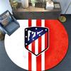 Club Atletico de Madrid2 Round Area Rug,Carpet Rug for Living Room Bedroom Sofa Playroom Decor,Non-slip Floor Mat