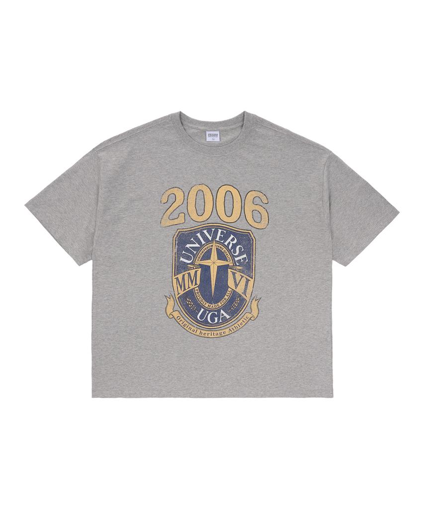 Yunibeoseugameonteu Htg Emblem T-Shirt_Melange Grey