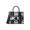 New MICHAEL KORS Mirella Leather Tote Bag Shopping Bag Handbag Shoulder Bag Crossbody Bag Small Size Women's Black 35F3G7ZC5L-BLACK