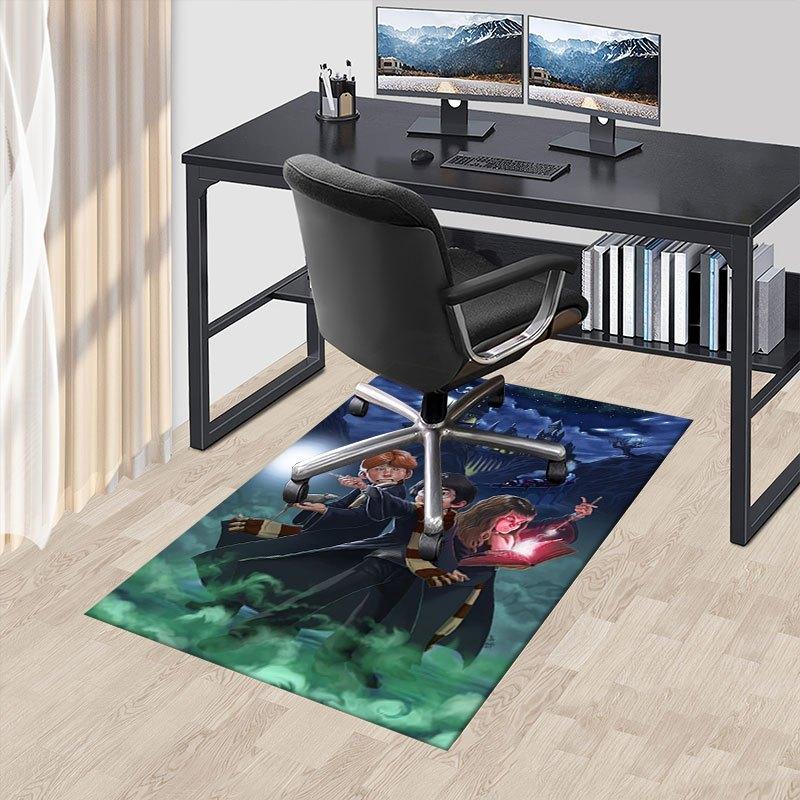 Harry Potter Hogwarts Schule Poster Kunstdruck Büromatte Heimdekoration Büroteppiche LB106