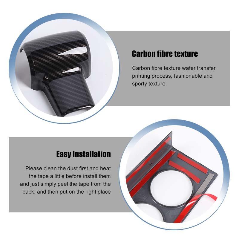 ABS interiér Kryt volantu Dekorační rámeček palubní desky pro Jeep Wrangler JK 2007-2010 Autopříslušenství