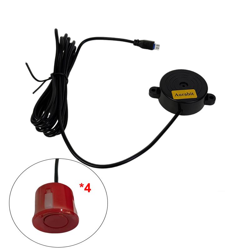 Rear Wireless Car Auto Parktronic LED Parking Sensor with 4 Reverse Backup Radar Monitor Detector System Display