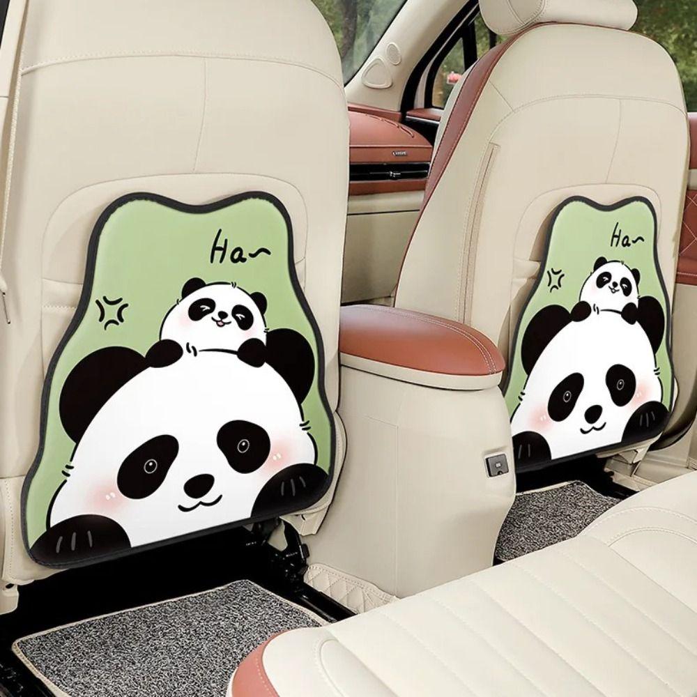 Anti-wear Car Seat Back Protection Pad Cute Storage Bag Car Seat Anti-kick Pad Four Seasons