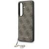 Guess 4G Classic Logo Charm MagSafe Case for Samsung Galaxy S26 Brown