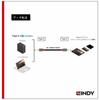 LINDY 1m ANTHRA LINE USB Gen 2x2-kabel med PD Smart Chip 3.2 Type-C (Modellnummer 36901)