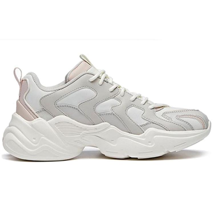 ANTA Chunky Sneakers Women's Low top Ivory White/Shade 1 Gray/Lotus Gray 122018882-5
