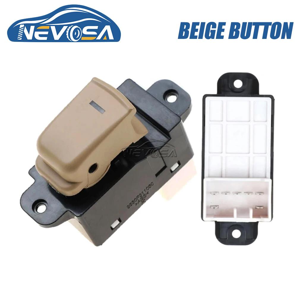 NEVOSA 93580-3S000 Passenger Window Switch Rear Left Right Console Button For Hyundai Sonata 2011 2012 2014 2015 93580-3S000RY