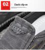 Men's Slip-On Soft Sole Breathable Shoes, Large Size, Spring/Autumn Style, Old Beijing Cloth, Beef Tendon Sole, Dad Driving Shoes