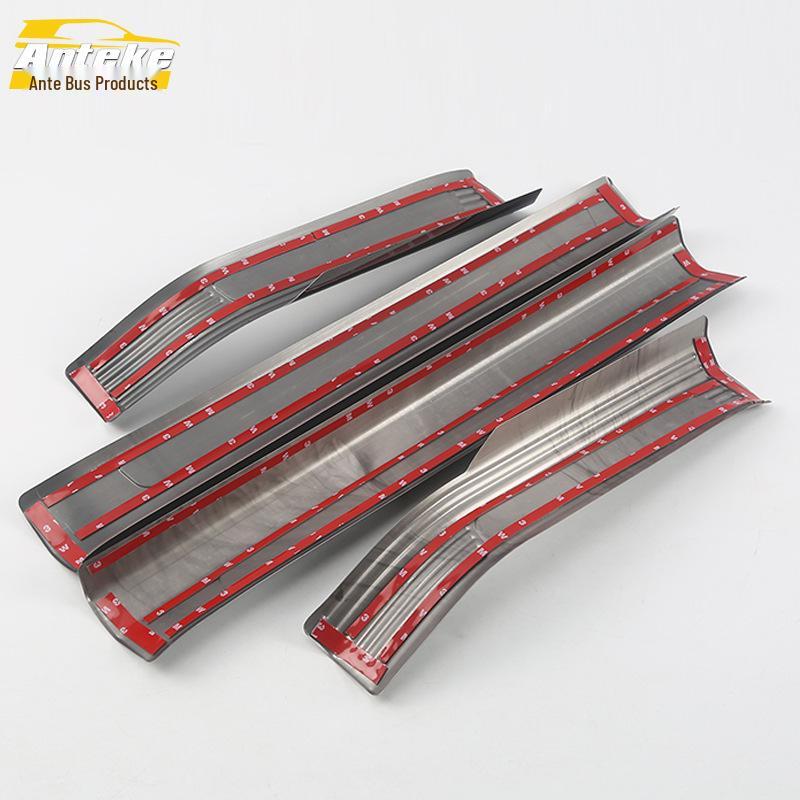 18 CC Bright Sill & Bumper Trunk Anti-Scratch Welcome Pedal Stickers