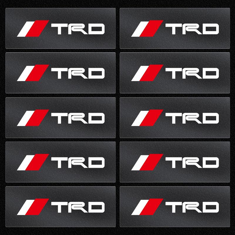 1/5/10Pc Car Interior Random Stickers Car Steering Wheel Emblem Styling for Toyota TRD GR Corolla Yaris Chr Auris RAV4 Camry Highlander