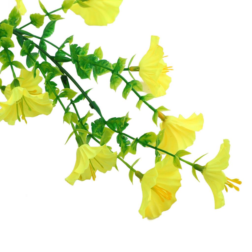 1 Stück künstliche falsche Prunkwinde hängende Wandblumen lebensecht Outdoor-Dekoration hängende künstliche Pflanze für Heimdekoration