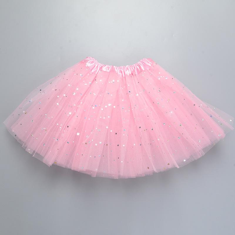 Adult European & American Three-Layer Sequin Mesh Ballet Tutu