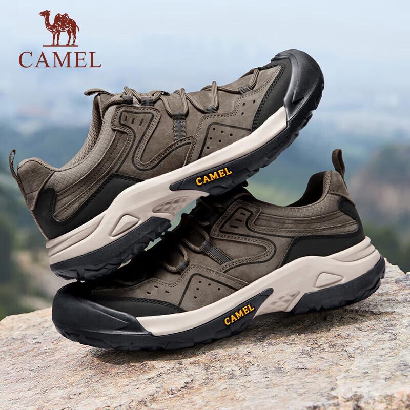 CAMEL Men's Outdoor Hiking Retro Mesh Casual Low-Top Trekking Shoes