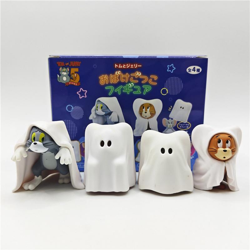 And Jerry Tom Ghost Costume Pvc Figurine Set With Assembling Play Halloween Gift