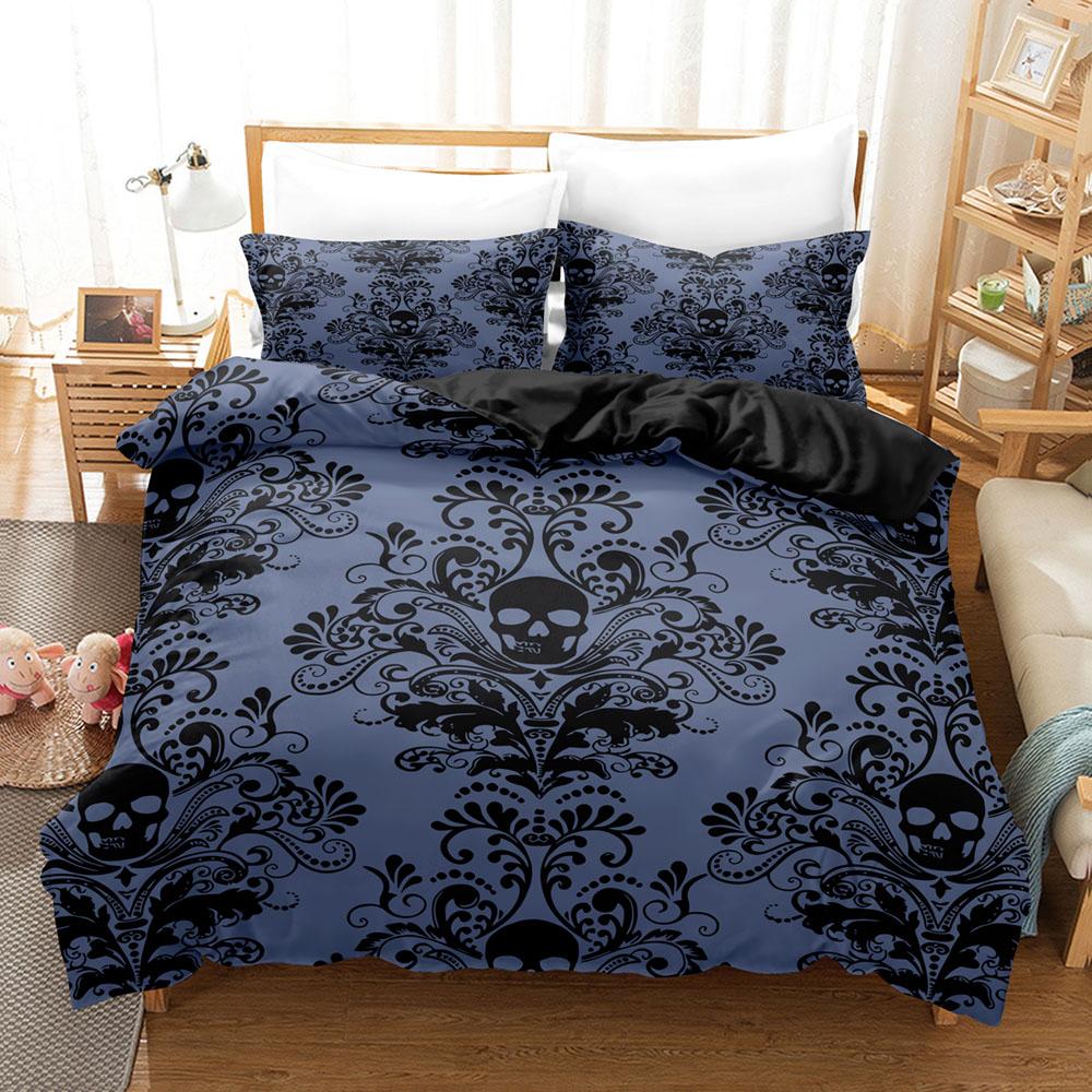Skull Deadpool Duvet cover set 240x220 200x200 Bedding set Twin Queen King Double Bed linens Quilt cover Bedclothes Big hand