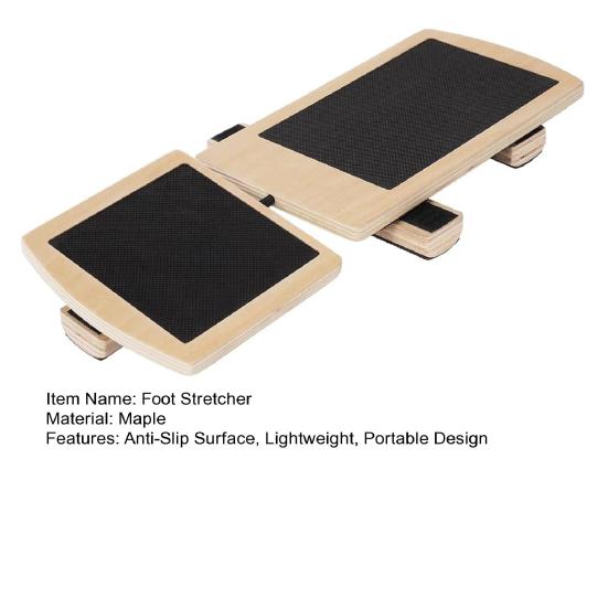 Foot Stretcher Wood Balance Board with Anti-Slip Surface Sprained Ankle Relief Plantar Fasciitis Foot