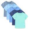 KIDDIEZOOM 5 Pcs Fashionable and Comfortable Short Sleeved T-shirt for Infants and Young Children, Boys and Girls, 100% Pure Cotton Newborn Clothing