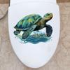Bathroom Stickers for Wall Self Adhesive Sea Turtle Toilet Stickers Cartoon Multifunctional Waterproof Backdrop Decor Removable