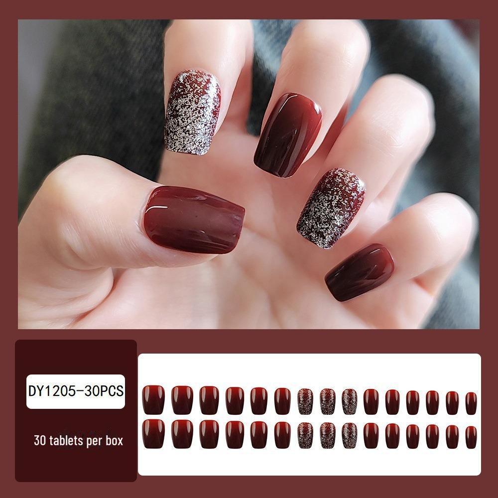 Set Riutilizzabile per Nail Art Blush: 24 Adesivi per Unghie Indossabili Staccabili