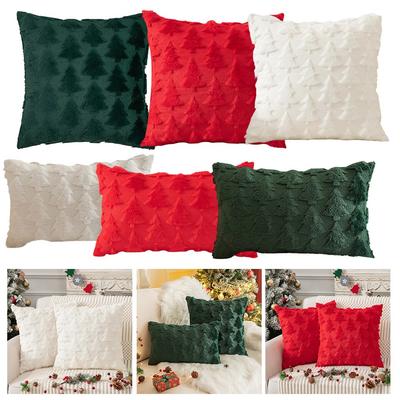 Perfect Size Christmas Pillow Cover Holiday Pillow Decoration Soft Velvety Touch