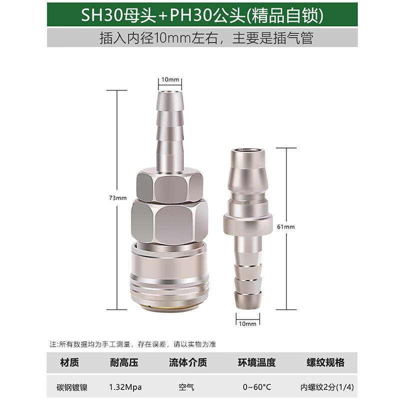 Berry Lion Self-Locking Pneumatic Quick Connectors