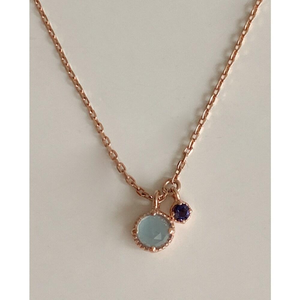 [925 Silver] Imolite Necklace A 09