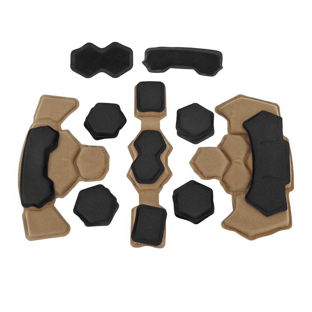 Helmet Padding Kit Memory Foam Pad Protective Mat Universal Motorcycle Bike Bicycle Cushions Waterproof Desert Color