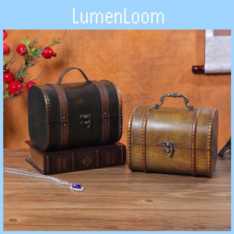 Handmade Wood Storage Box With Cover For Trinkets And Essentials Tabletop Display