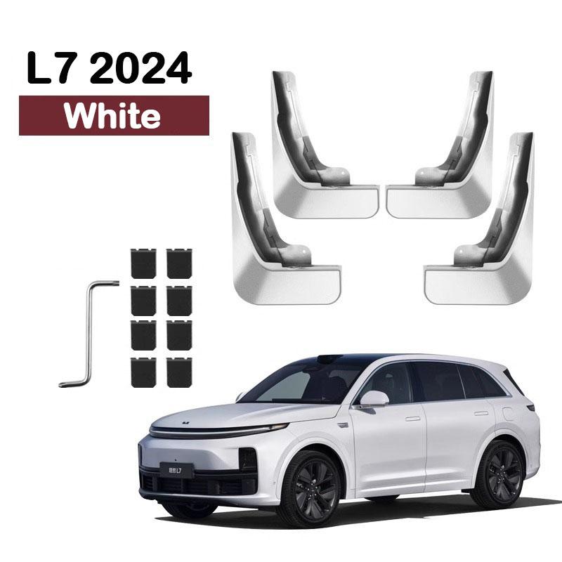 For Lixiang L6 L7 2024 Car Non-destructive Baking Paint Mudguards Front & Rear Wheels Splash Proof Fenders Auto Accessories