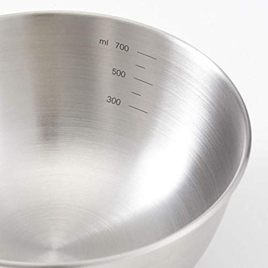Muji Stainless Steel Bowl Silver Approximately Diameter 16 Height 6.5 cm MCC14A9S