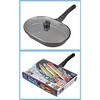 Pearl Metal Fish Grill NEO Blue Diamond Coat, IH Compatible, Wide Pan with Glass Lid, HB-2331