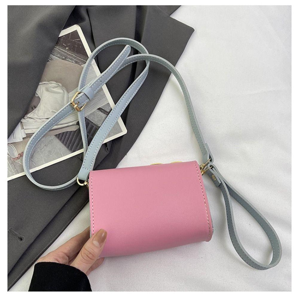 Cartoon Small Square Bag PU Box Bag Portable Camera Bag Women