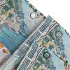 Scenic Coastal View Shower Curtain European Style Waterproof Heat Resistant Machine Washable Suitable for Wet and Dry Separation