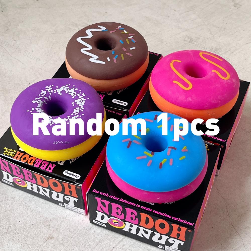 Schylling Needoh Dippin Dazzler Egg Donut Stress Relief Squishy Cube Anti-Anxiety Squeeze Toy For Focus ADHD Population Gifts