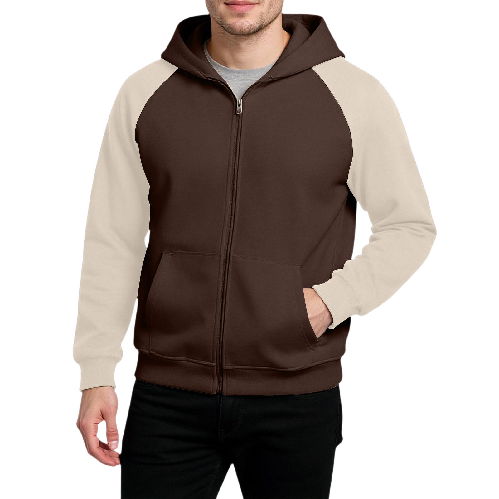 

Men s Women s Loose Leisure Trend Zipper Color Matching Cardigan Coat L