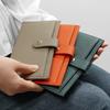 New Genuine Leather Women's Wallet with 6 Card Slots and Leather Ultra-thin Long Clip with Independent Coin Pocket On The Outside