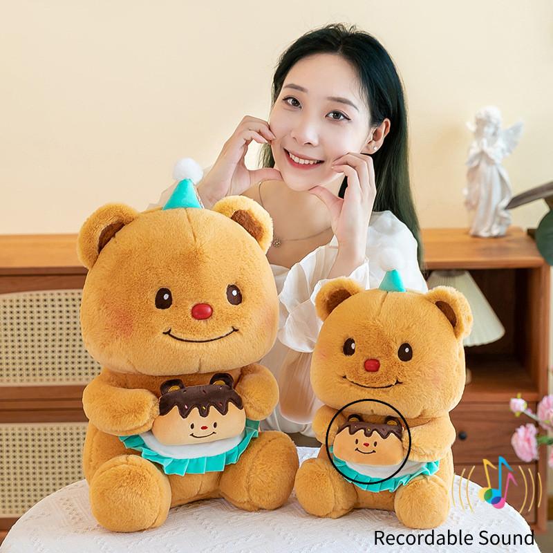 Adorable Birthday Bear Plush Doll With Voice Recording Perfect For Girls Gifts