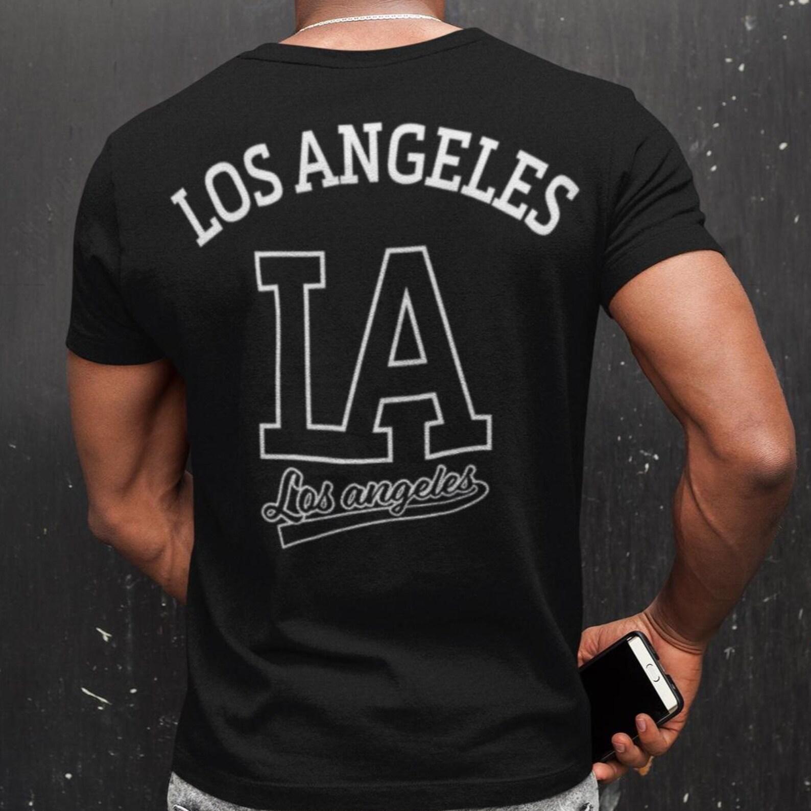 Black Los Angeles Hip-Hop T-Shirt: LA Streetwear Graphic Tee S