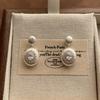 Multi-layer three-dimensional petal flower stud earrings, simple temperament, retro elegance, natural softness, daily high-end earrings